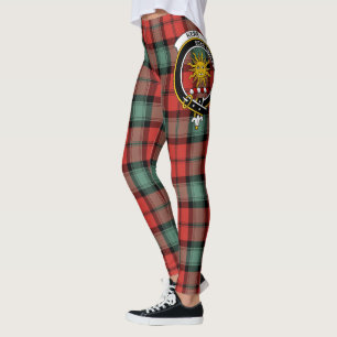 Leggings Clan Kerr Antigua Cresta Tartán Mujeres Scotstee