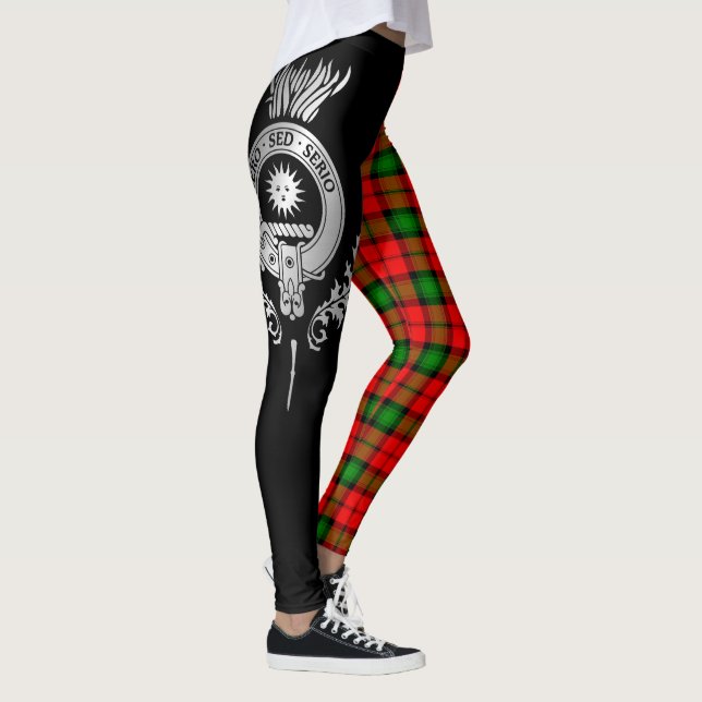 Leggings Clan Kerr Escudo y Tartán (Derecha)
