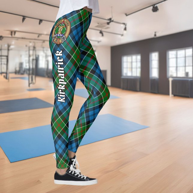 Leggings Clan Kirkpatrick Escudo sobre Tartán (Subido por el creador)