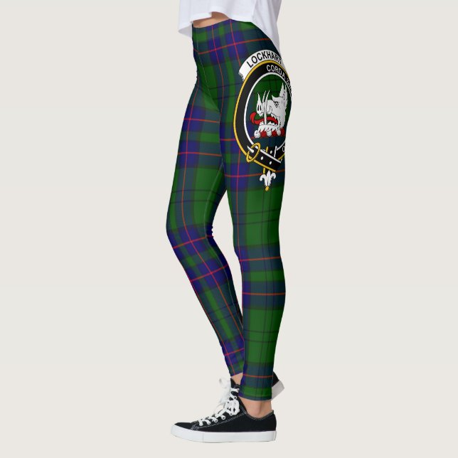 Leggings Clan Lockhart Escudo moderna Escocia Mujeres (Izquierda)
