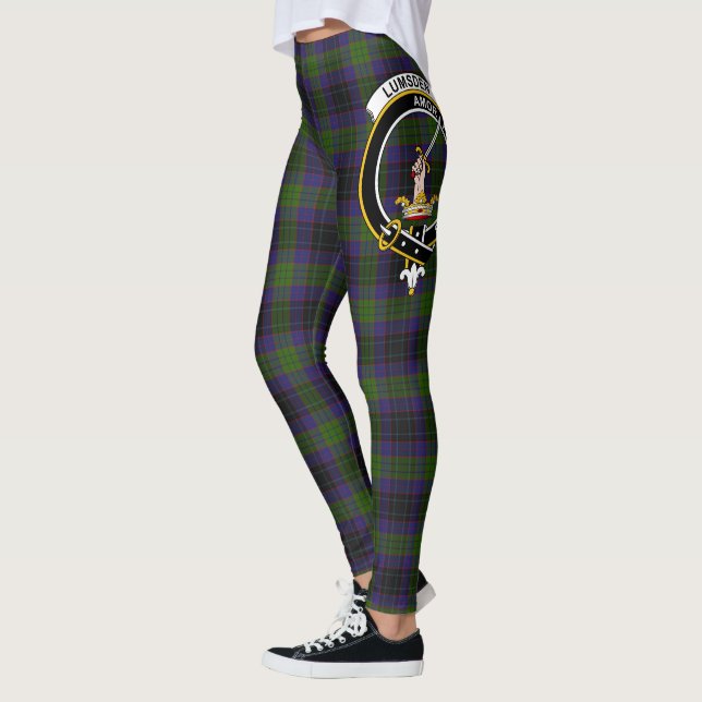 Leggings Clan Lumsden Escudo de Caza Tartán Mujeres (Izquierda)
