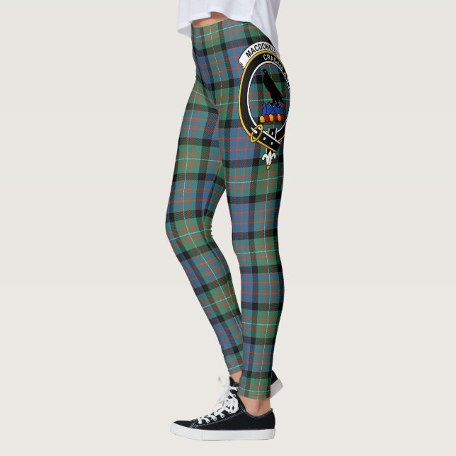 Leggings Clan MacDonell de Glengarry Antiguo Escudo de Arma (Izquierda)