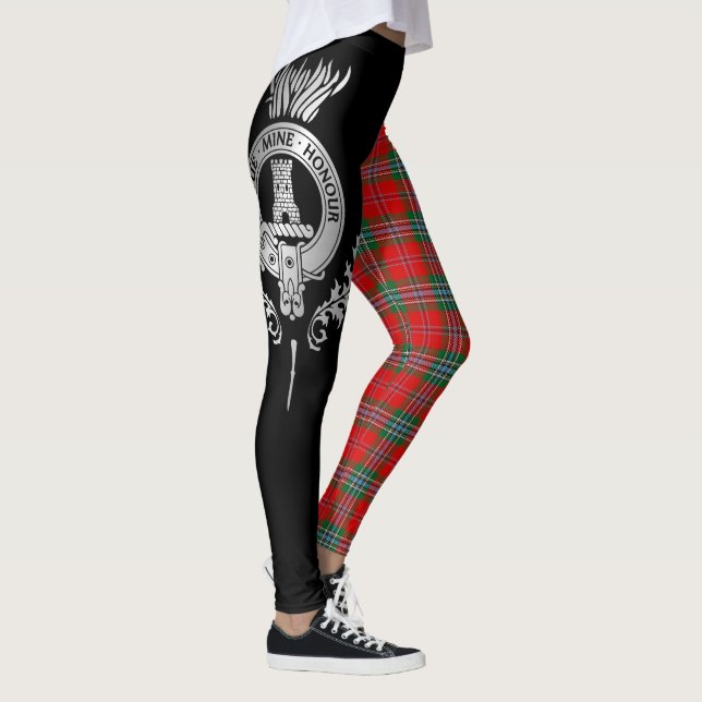 Leggings Clan MacLean Escudo y Tartán (Derecha)