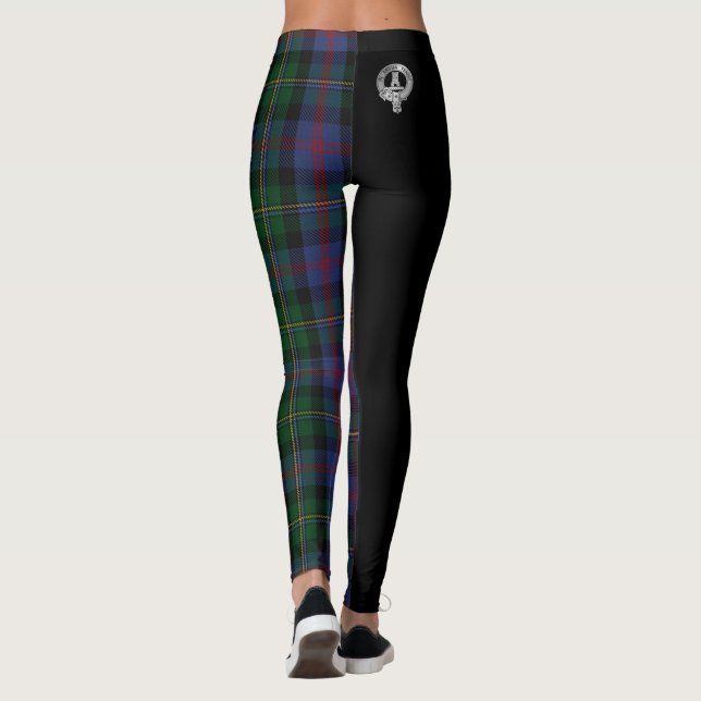 Leggings Clan Malcolm Escudo y Tartán (Reverso)