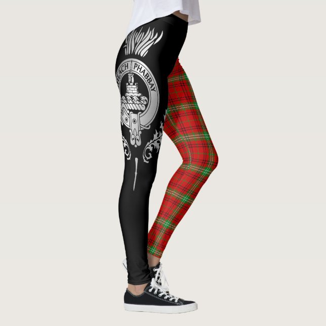 Leggings Clan Morrison Escudo y Tartan (Derecha)