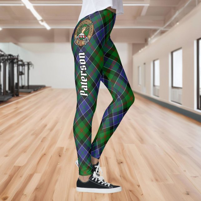 Leggings Clan Paterson Escudo sobre Tartán (Subido por el creador)