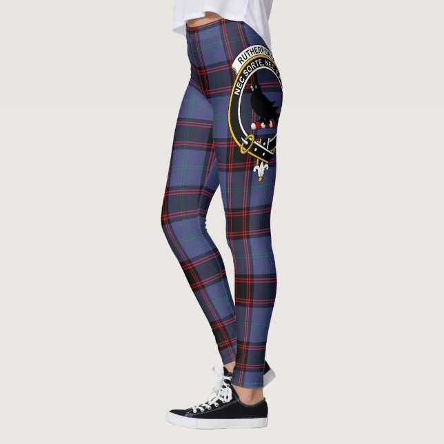 Leggings Clan Rutherford Escudo de Caza Tartan Wome (Izquierda)