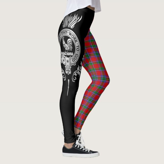 Leggings Clan Sinclair Escudo y Tartán (Derecha)
