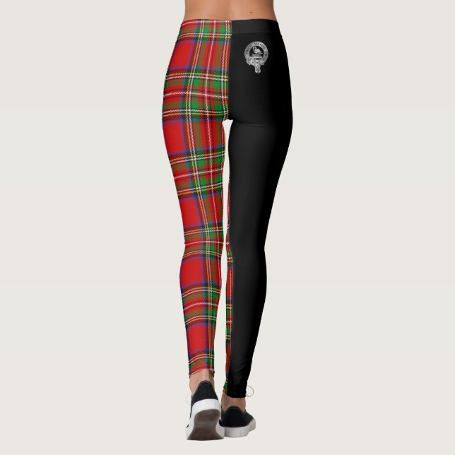 Leggings Clan Stewart | Stuart Escudo y Tartán (Reverso)