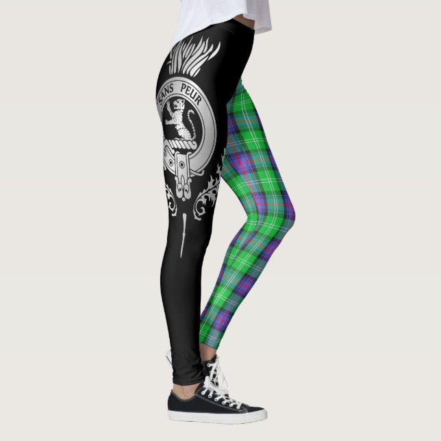 Leggings Clan Sutherland Escudo y Tartán (Derecha)