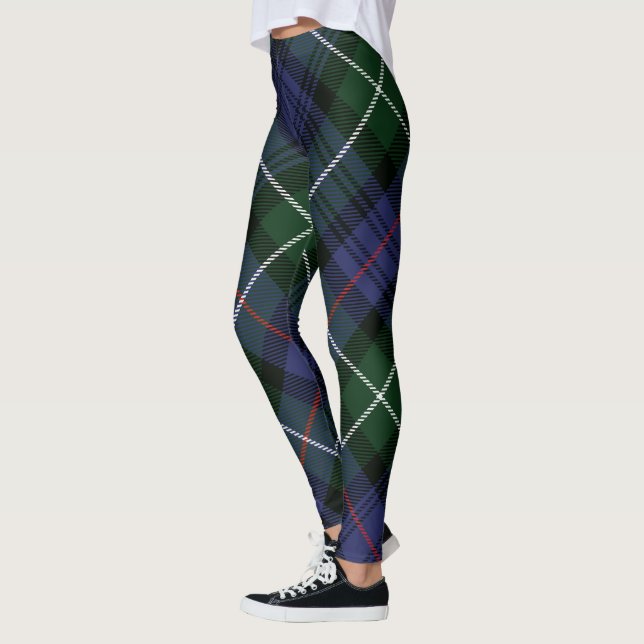 Leggings Clan verde plaid MacKenzie Rustic Tartán (Izquierda)