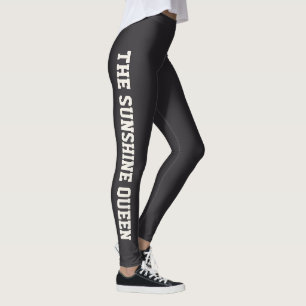 Leggings Clase de Vacaciones Personalizada Gris Oscuro Sóli