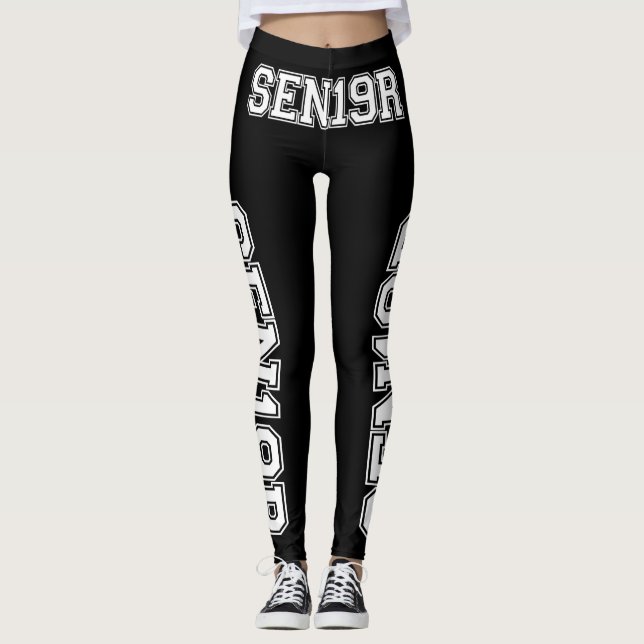 Leggings Clase Senior de 2019 Graduate Funny SEN19R Textos (Anverso)
