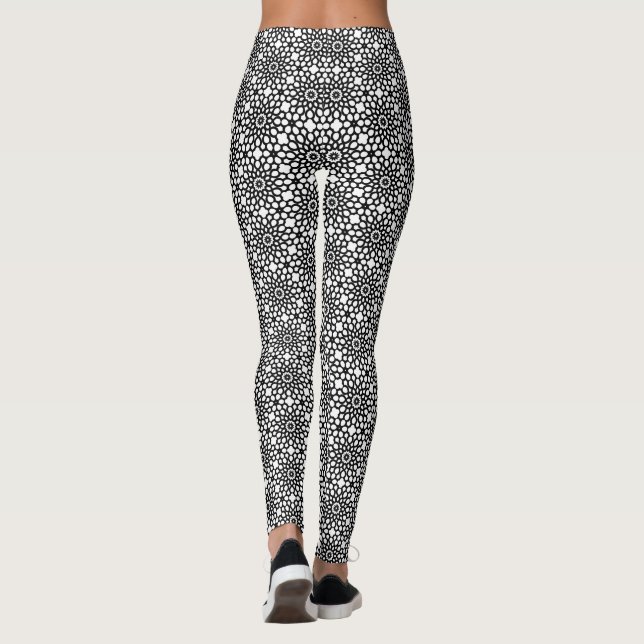 Leggings Clásico Blanco y Negro (Reverso)