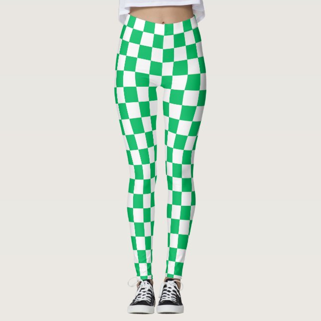 Leggings Clásico cuadros verdes  (Anverso)