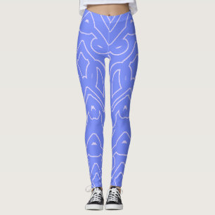 Leggings Clásico de color azul moderno "Ratti_Creative_Arts