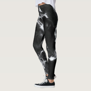 Leggings Clásico dique de personalizado blanco de mármol 