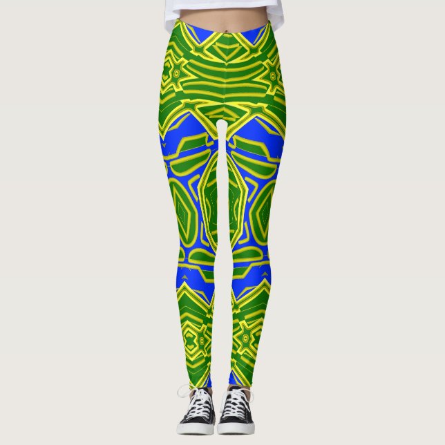Leggings Clásico multicolor moderno "Ratti_Creative_Arts" (Anverso)