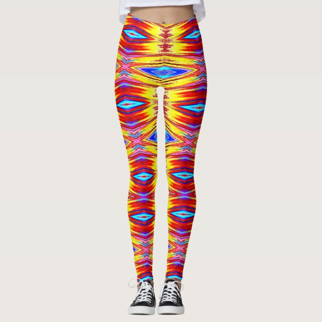 Leggings Clásico multicolor moderno "Ratti_Creative_Arts" L (Anverso)