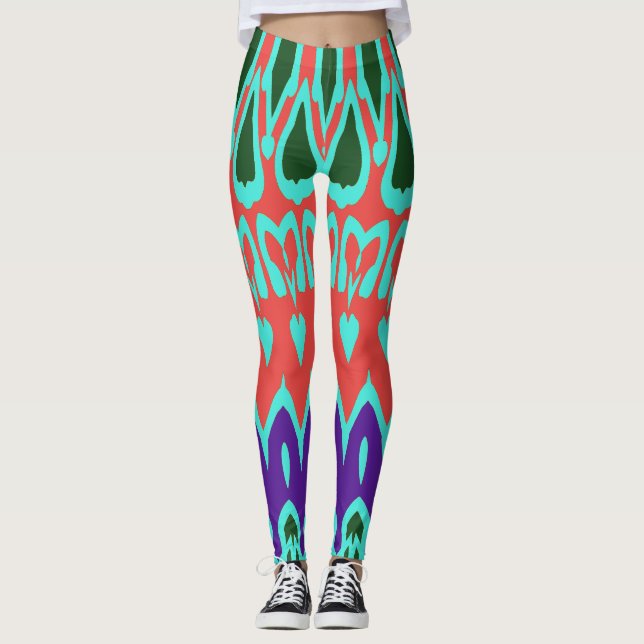 Leggings Clásico multicolor moderno "Ratti_Creative_Arts" L (Anverso)