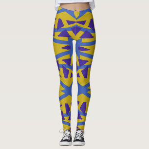 Leggings Clásico multicolor moderno "Ratti_Creative_Arts" L