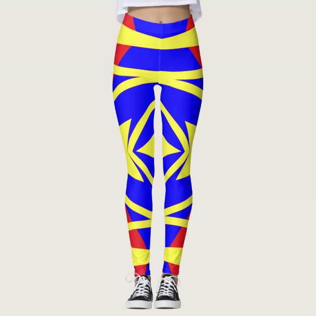 Leggings Clásico multicolor moderno "Ratti_Creative_Arts" L (Anverso)