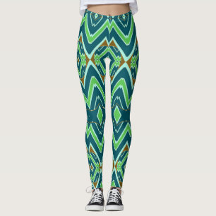 Leggings Clásico multicolor zigzag "Ratti_Creative_Arts"