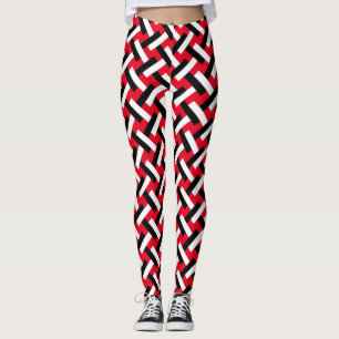 Leggings Clásico y Elegante Patrón de Hueso de Arenque de A