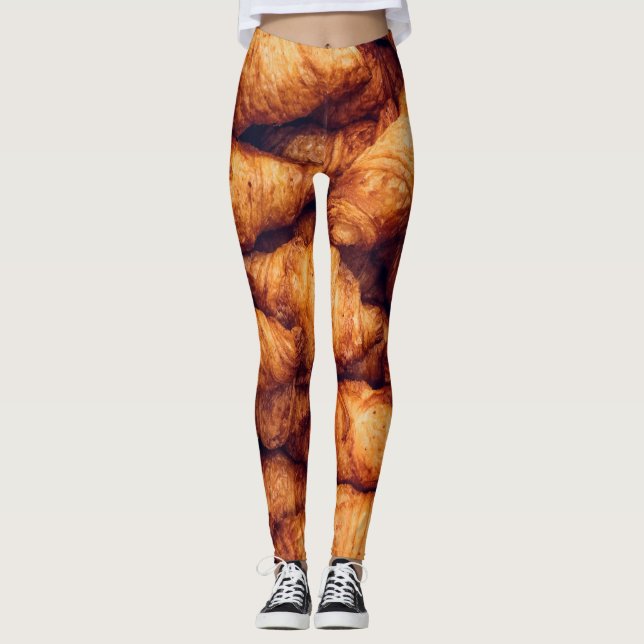 Leggings Clásicos Croissants Top View Delight (Anverso)