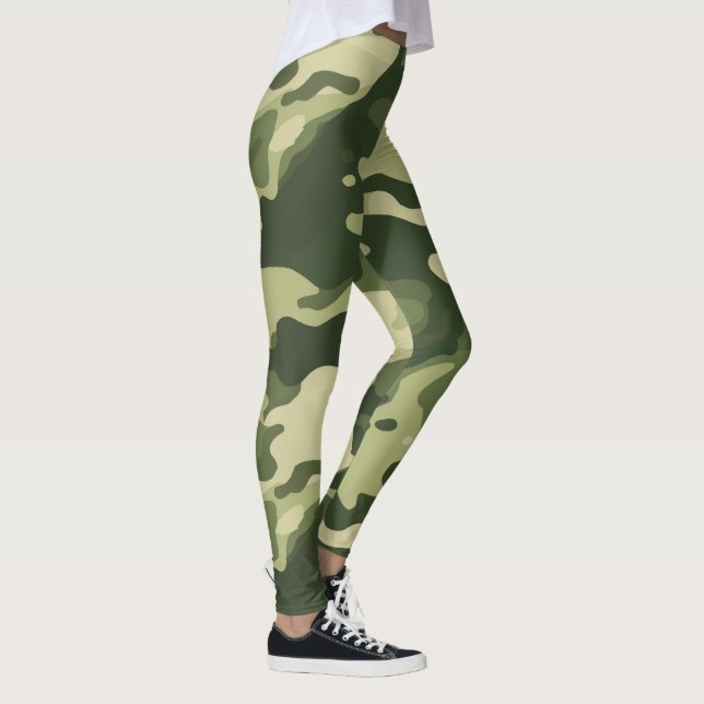 Leggings Clásicos de Camuflaje - Impresión Militar (Derecha)