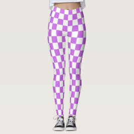 Leggings Classic visual magenta checkerboard