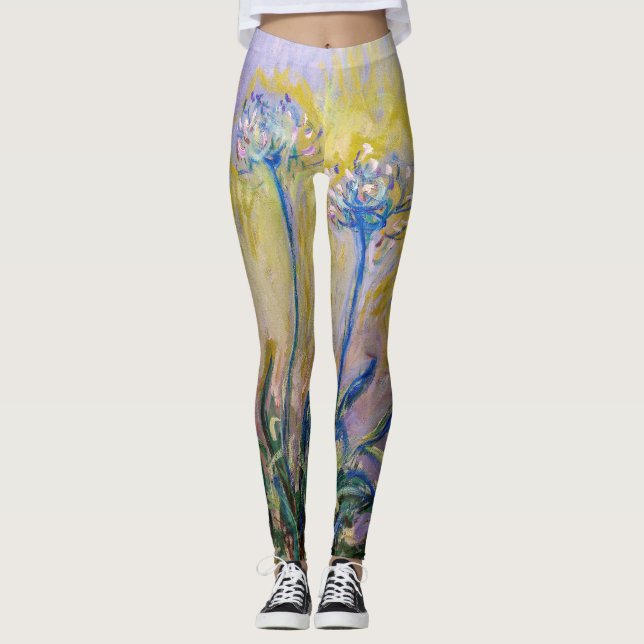 Leggings Claude Monet - Agapanthus (Anverso)