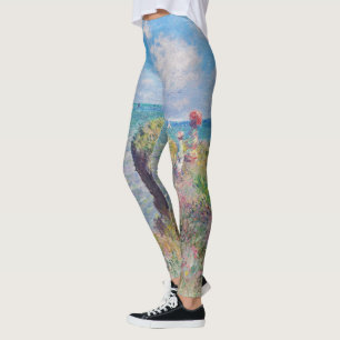 Leggings Claude Monet - Camino acantilado en Pourville
