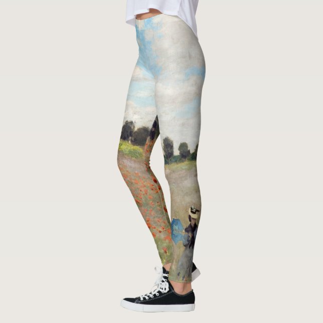 Leggings Claude Monet - Campo de amapolas (Izquierda)
