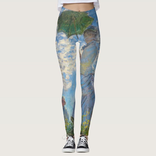 Leggings Claude Monet - El paseo, mujer con sombrilla (Anverso)