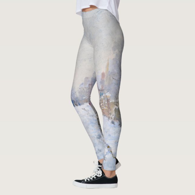 Leggings Claude Monet - Escena de nieve en Argentina (Izquierda)