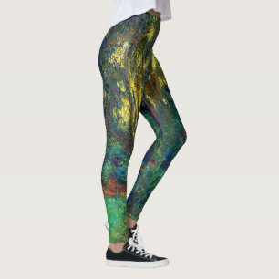 Leggings Claude Monet - Esquina de un estanque con naves ac