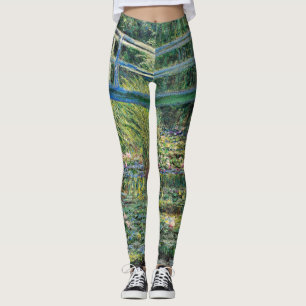 Leggings Claude Monet - Estanque de nenúfares y puente japo