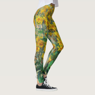 Leggings Claude Monet - Flores de alcachofa de Jerusalén
