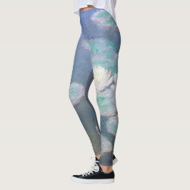 Leggings Claude Monet - Lilies de agua, efecto nocturno