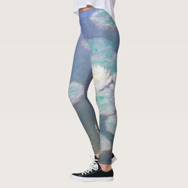 Leggings Claude Monet - Lilies de agua, efecto nocturno (Izquierda)