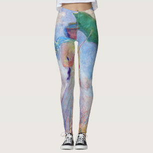 Leggings Claude Monet - Mujer con Parasol a la derecha