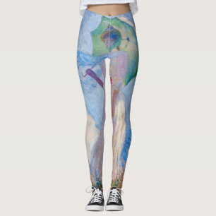 Leggings Claude Monet - Mujer con Parasol a la izquierda