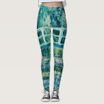 Leggings Claude Monet - Nieves Y Puente Japonés<br><div class="desc">Claude Monet - Lilies De Agua Y Puente Japonés (1899)</div>