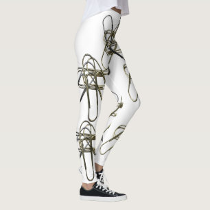 Leggings Clips de papel (a)