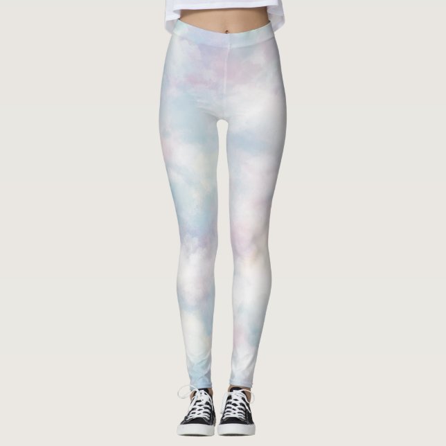 Leggings Clouds Pastel caprichosos (Anverso)