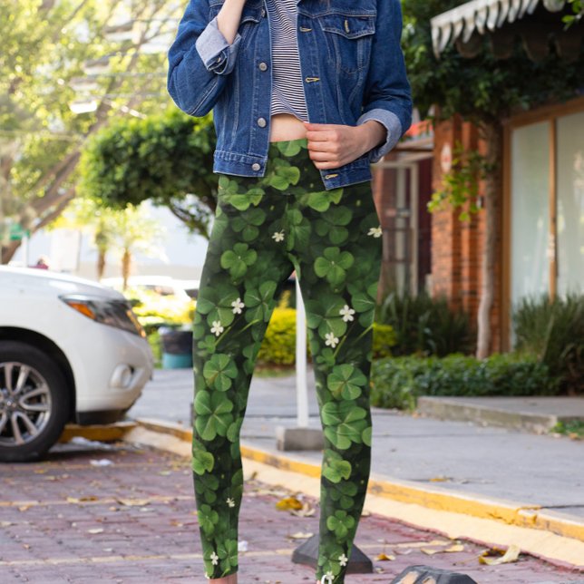 Leggings Clover Shamrock St. Patrick's day (Subido por el creador)
