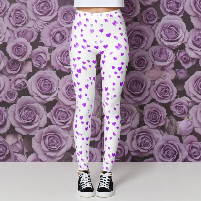 Leggings Clúster de Corazón Púrpura (Subido por el creador)