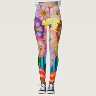 Leggings Clúster floral colorido