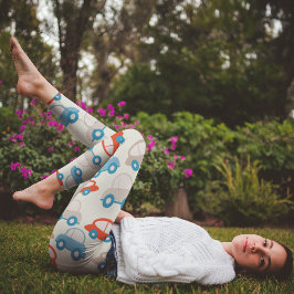 Leggings coches lindos y planos